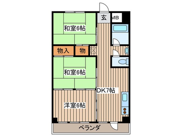 沼田ハイツの物件間取画像